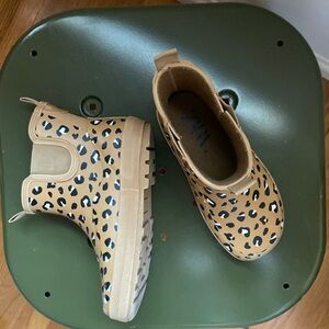 Zara rain boots leopard print - sold